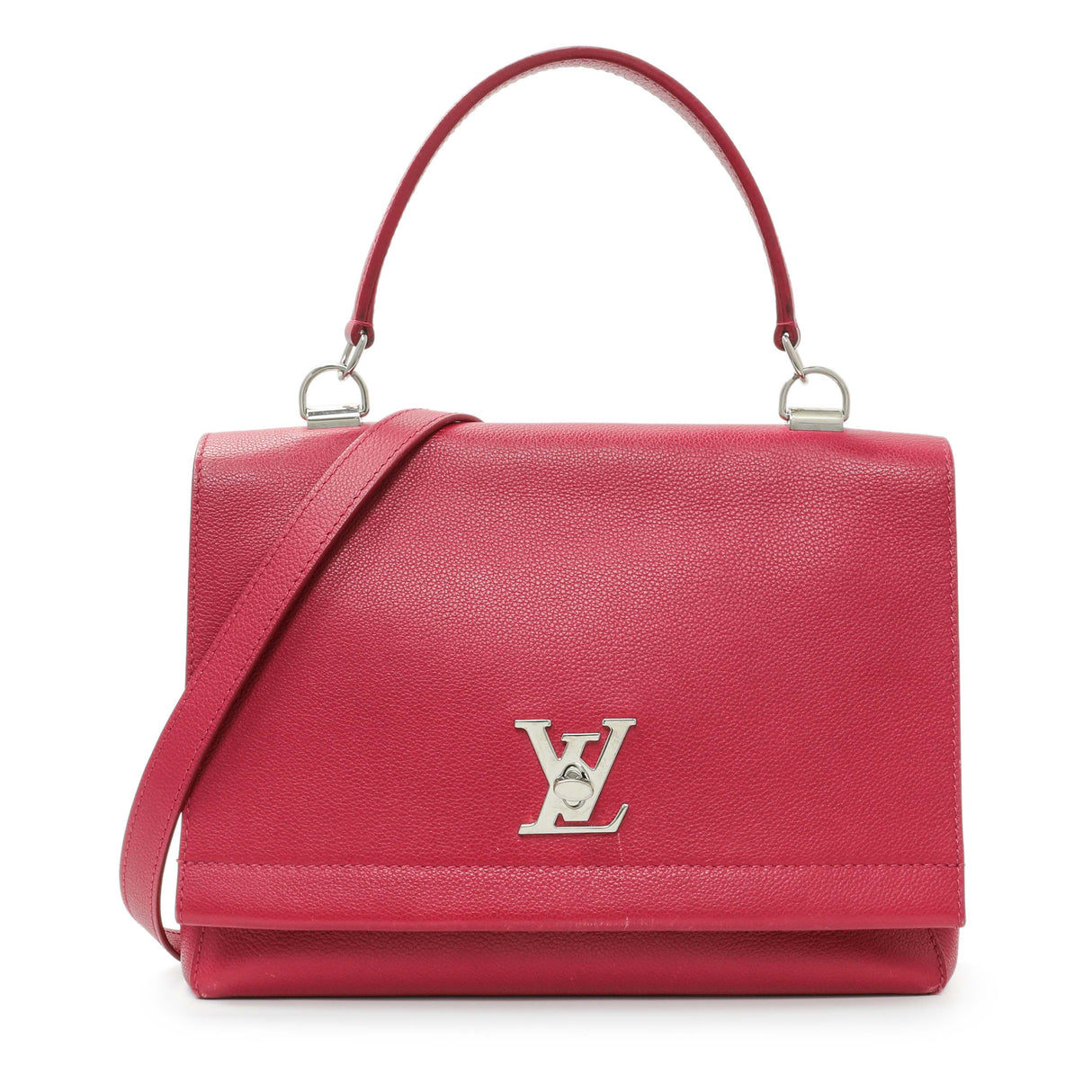 Louis Vuitton Dahlia Soft Calfskin Lockme II Top Handle Handbags Louis Vuitton