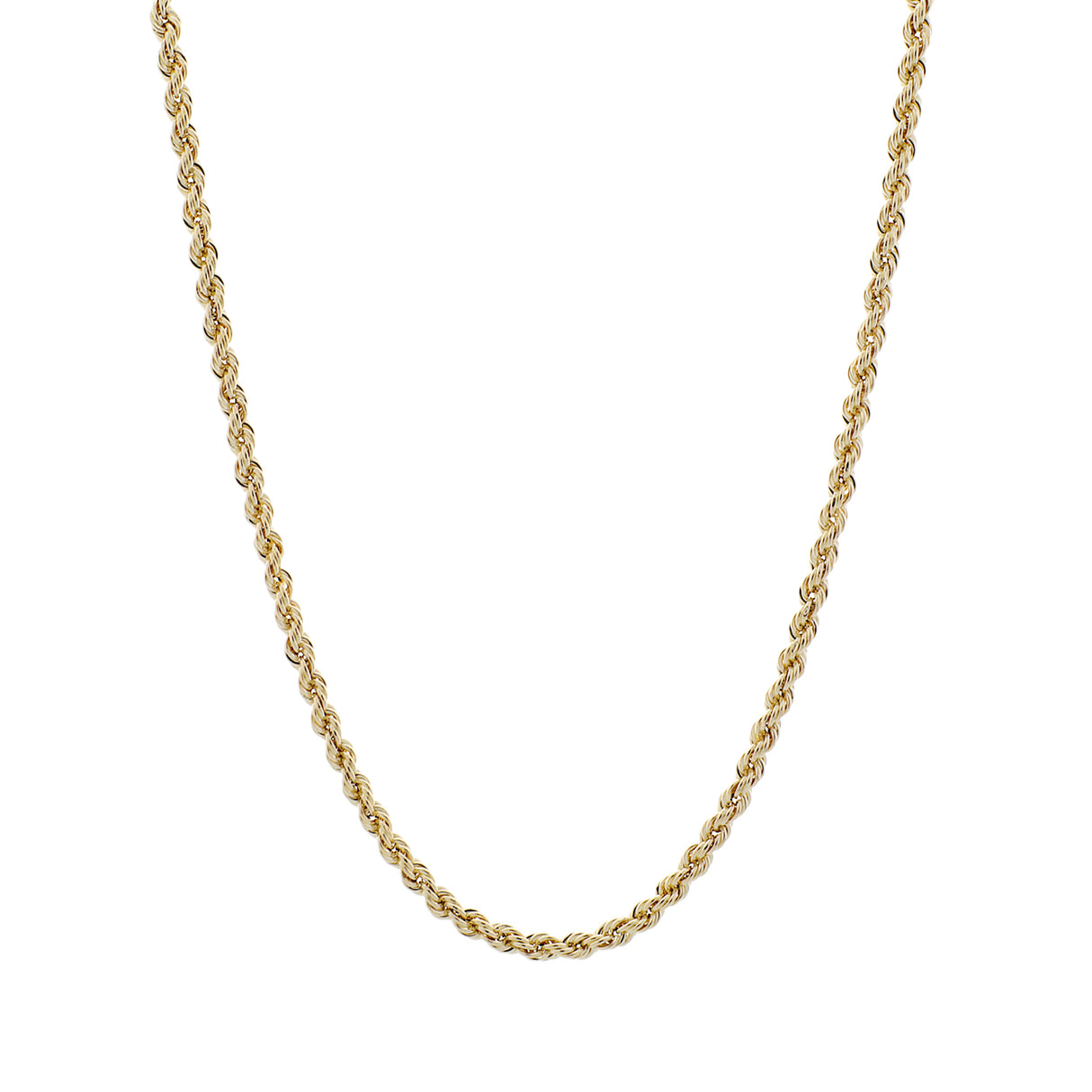 14K Yellow Gold Rope Chain Fine Jewellery Modaselle