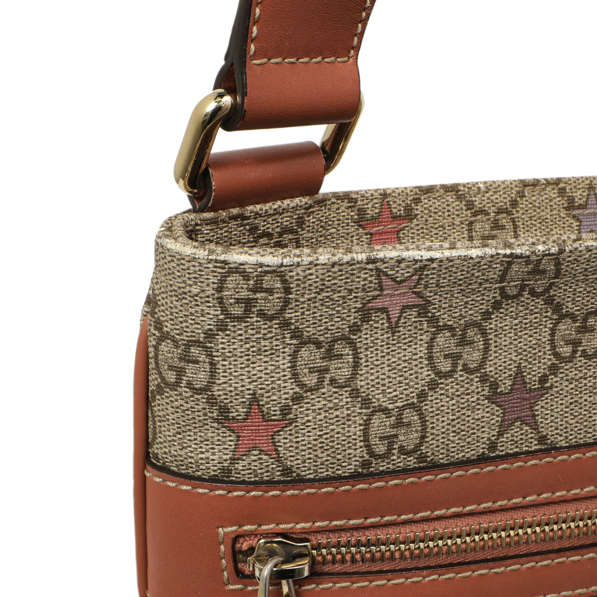 Gucci GG Supreme Stars Flat Messenger Handbags Gucci