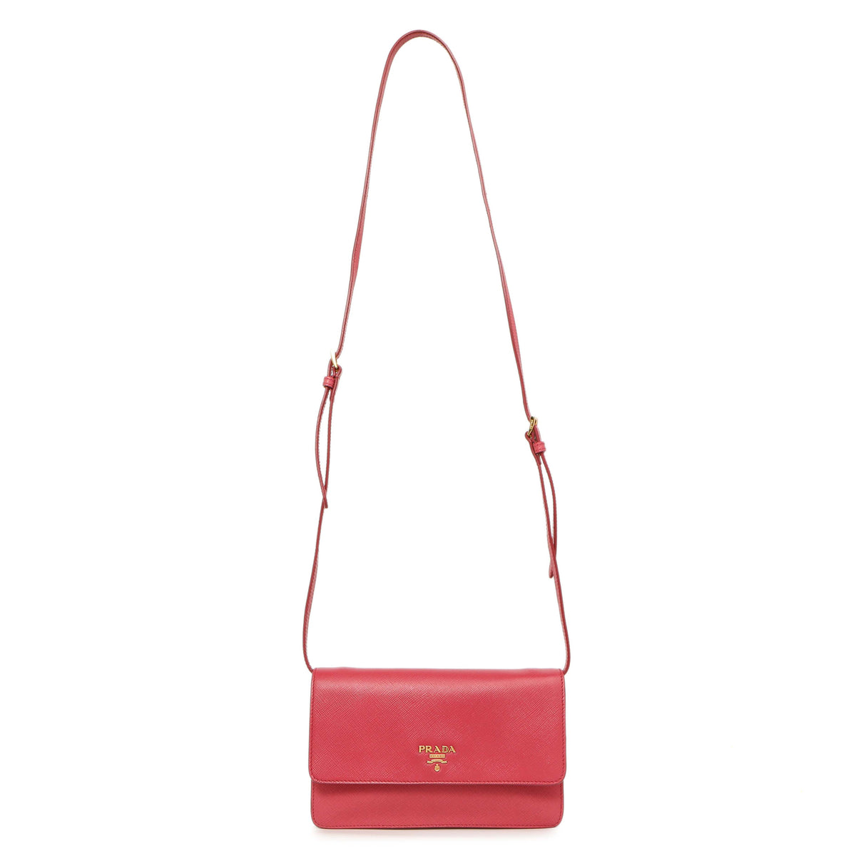 Prada Peonia Saffiano Lux Mini Crossbody Handbags Prada