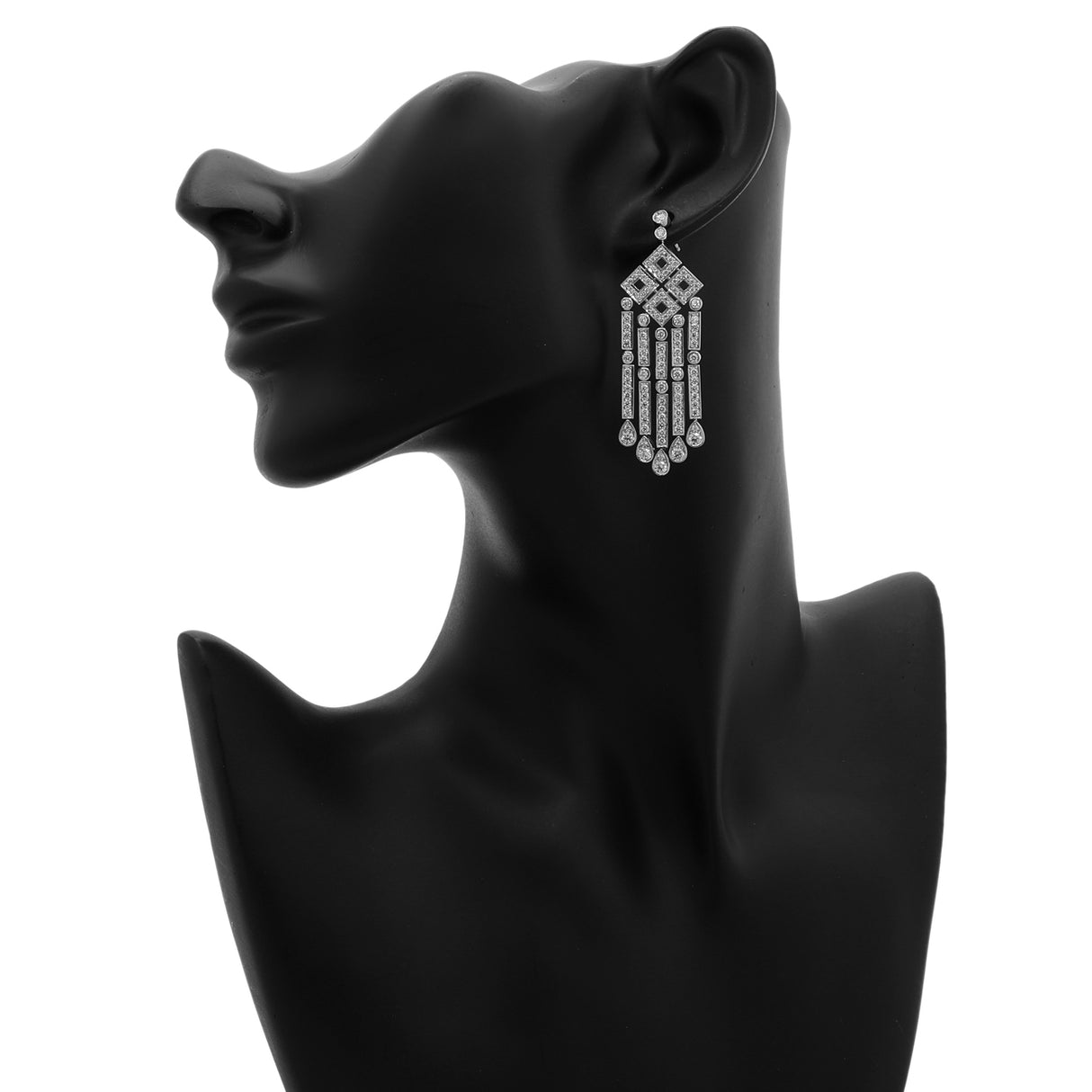 Tiffany & Co. Platinum Diamond Legacy Drop Earrings Designer Jewellery Tiffany and Co