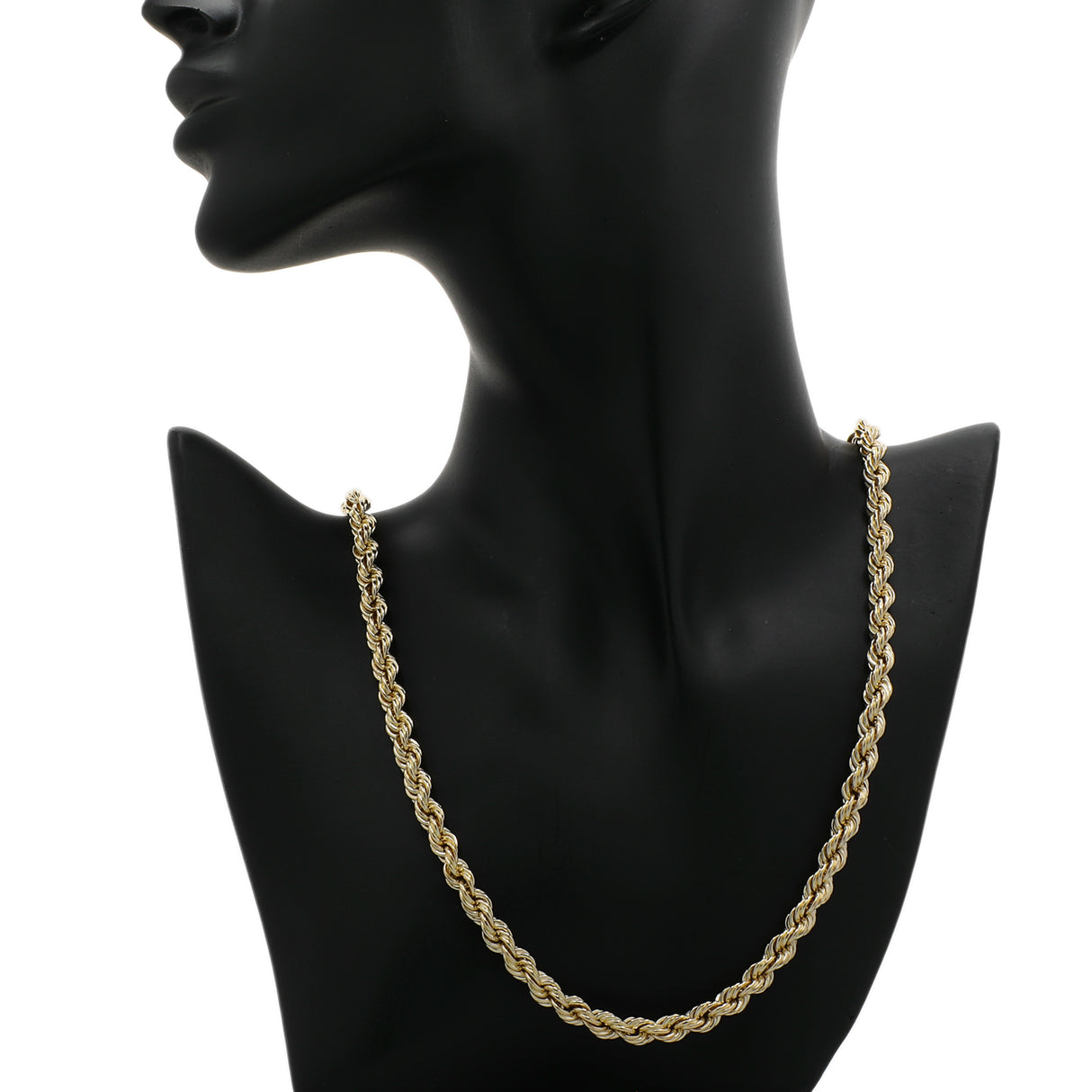 14K Yellow Gold Rope Chain Fine Jewellery Modaselle