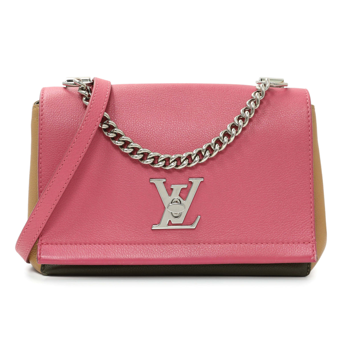 Louis Vuitton Soft Calfskin Lockme II Chain Bag BB Handbags Louis Vuitton