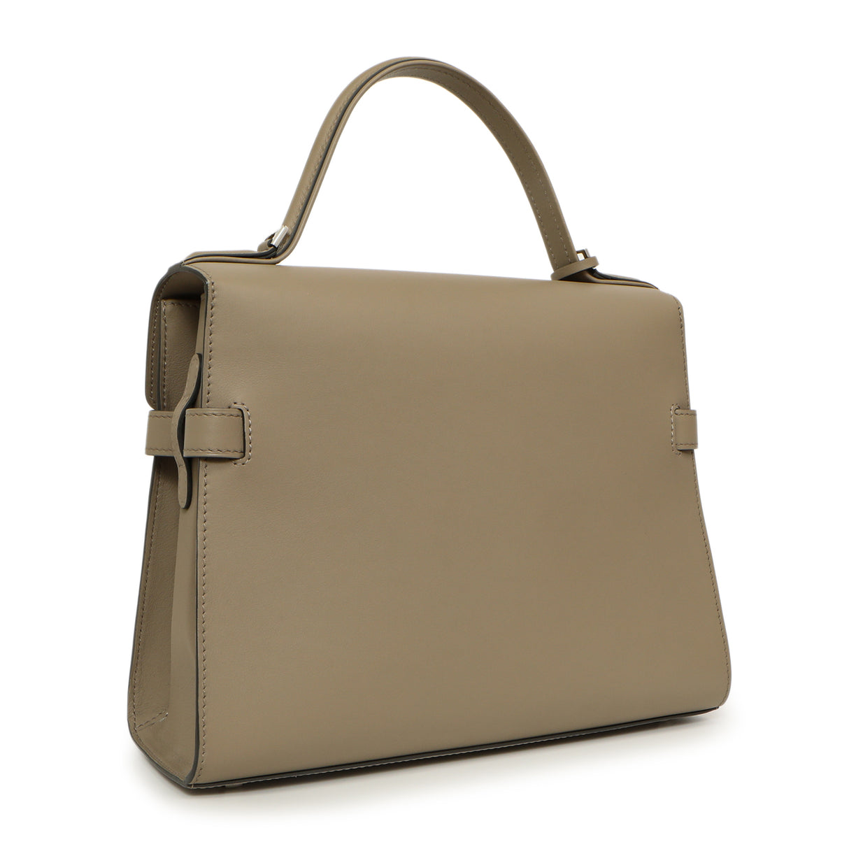 Delvaux Taupe Calfskin Tempete MM Handbags Delvaux