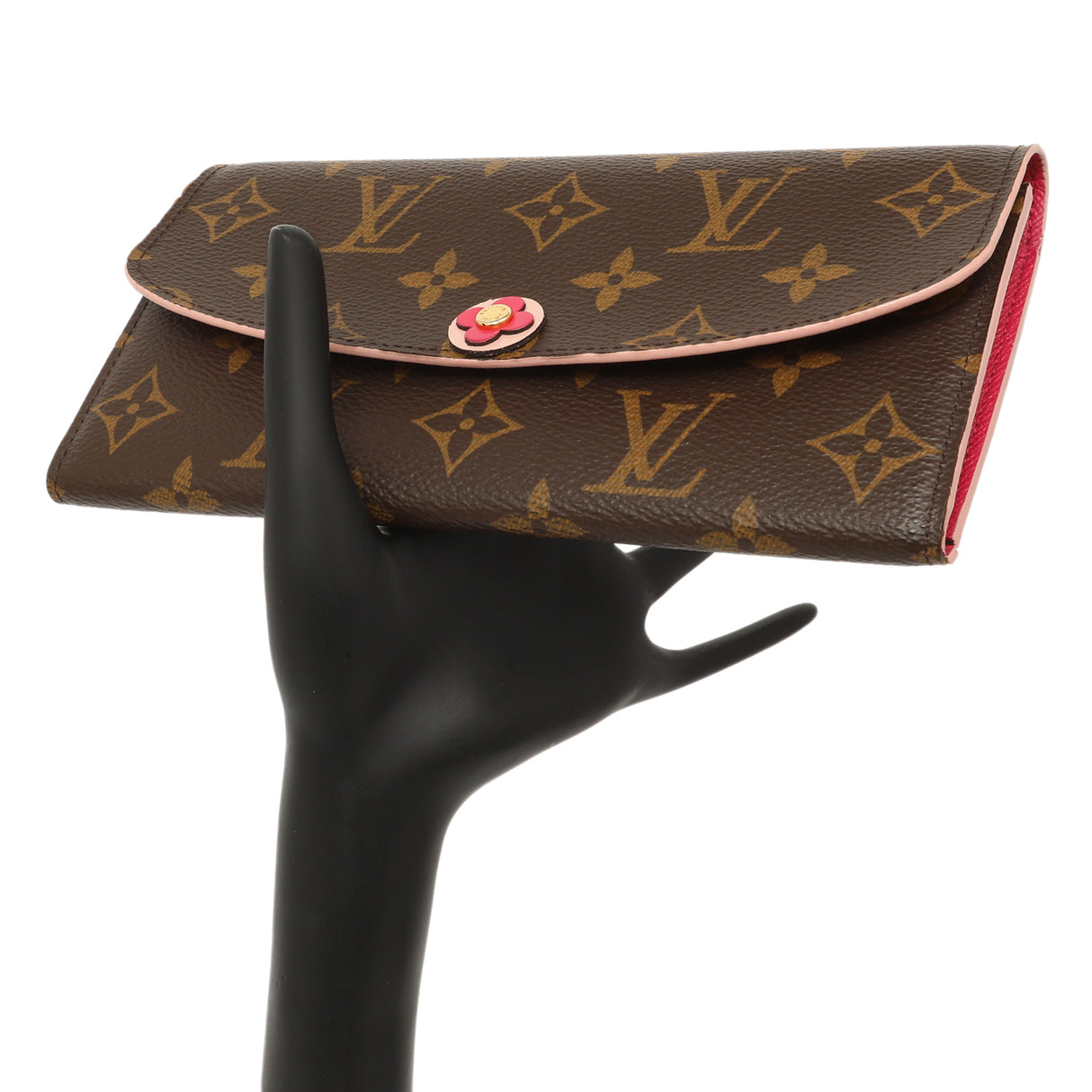 Louis Vuitton Monogram Fuchsia Bloom Flower Emilie Wallet Accessories Louis Vuitton