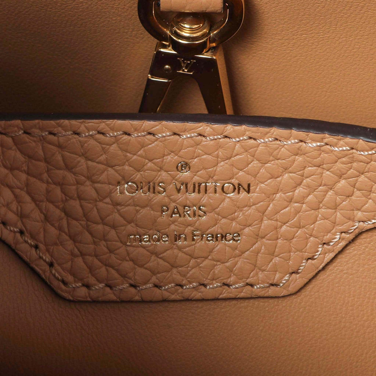 Louis Vuitton Brown Taurillon Python Capucines BB