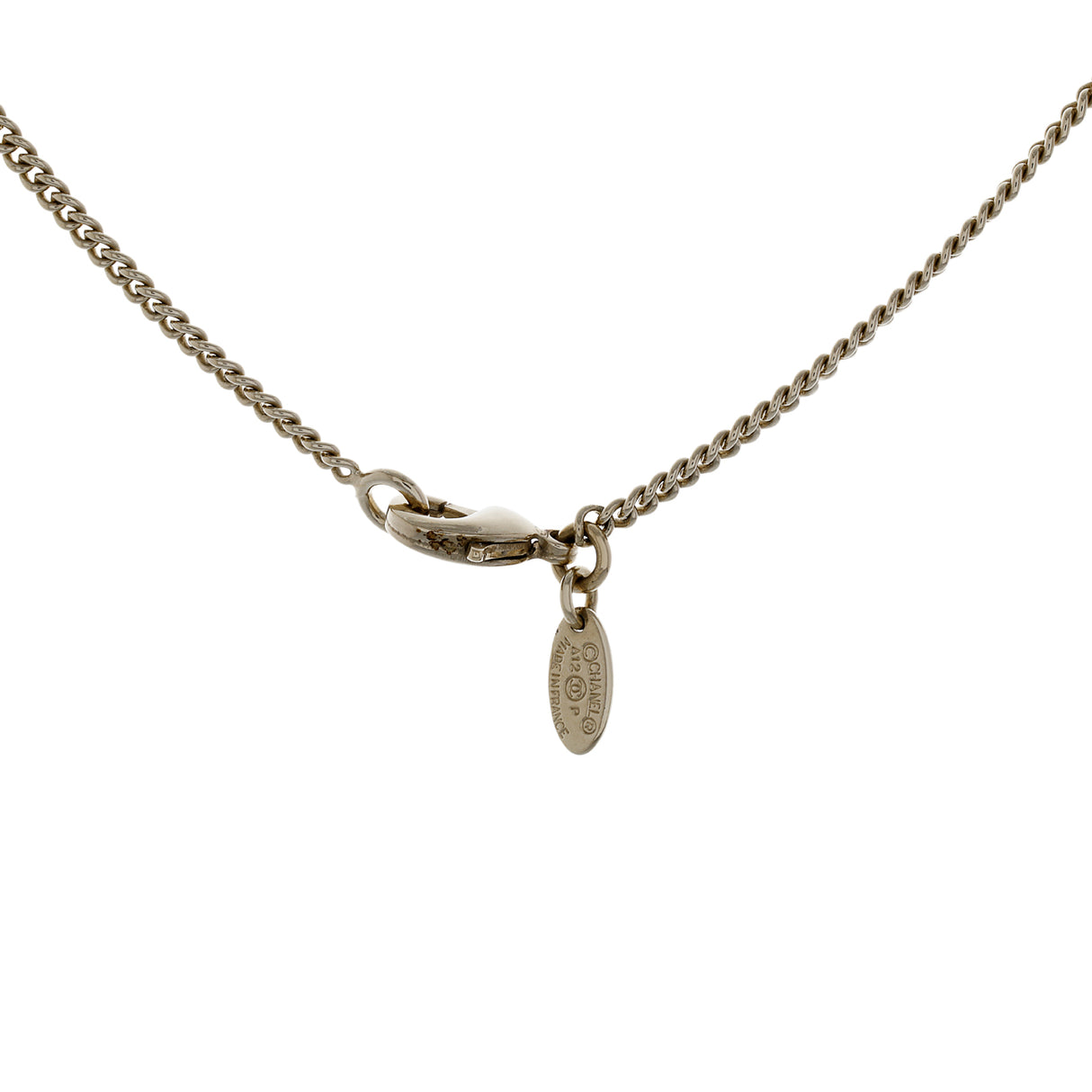 Chanel Pearl Crystal CC Drop Pendant Necklace Designer Jewellery Chanel