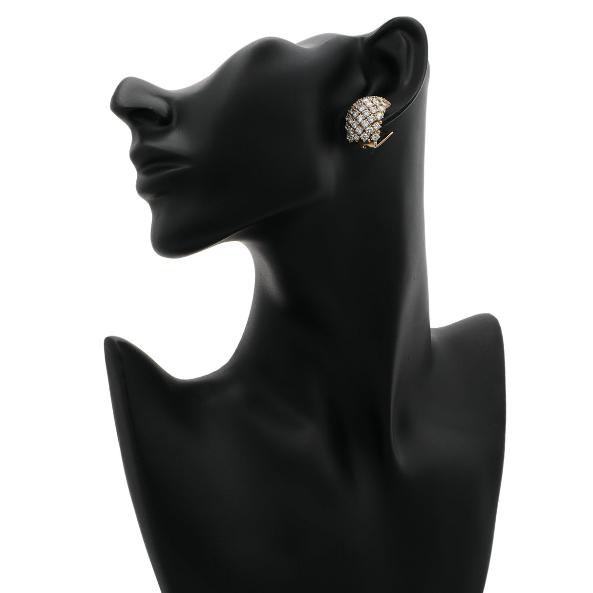 18K Yellow Gold 9.36 Carat Diamond Earrings Fine Jewellery Modaselle