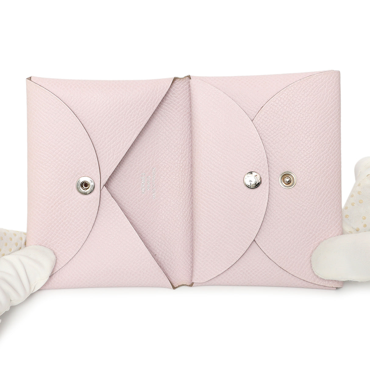 Hermes Mauve Pale Epsom Calvi Duo Card Case Accessories Hermes
