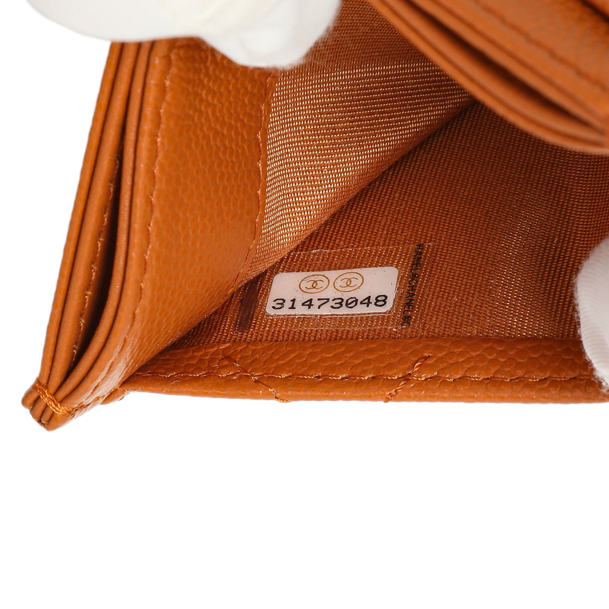 Chanel Caramel Quilted Caviar Card Holder Accessories Chanel