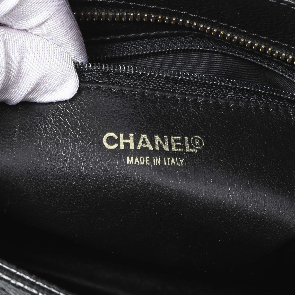 Chanel Black Quilted Caviar Medallion Tote Handbags Chanel