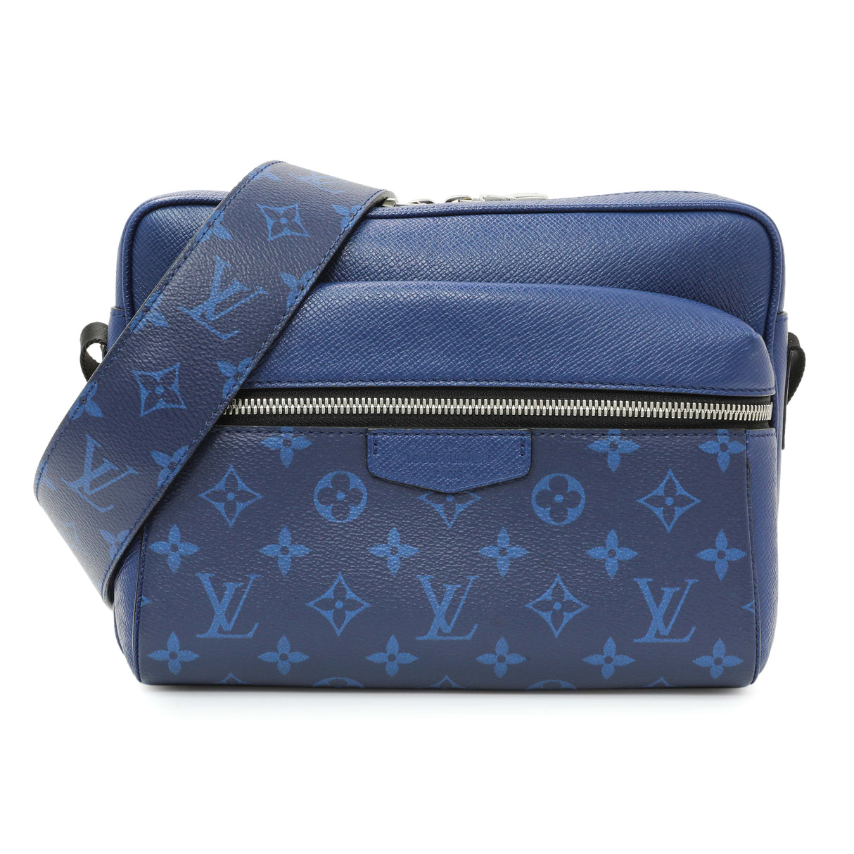 Louis Vuttion Blue Taigarama Outdoor Messenger Handbags Louis Vuitton