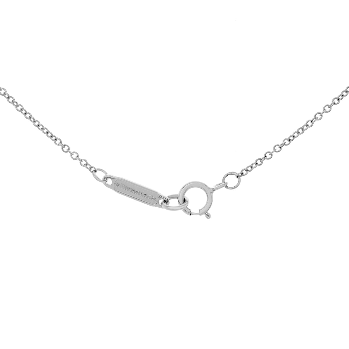 Tiffany & Co. 18K White Gold Diamond Floral Pendant Necklace Designer Jewellery Tiffany and Co