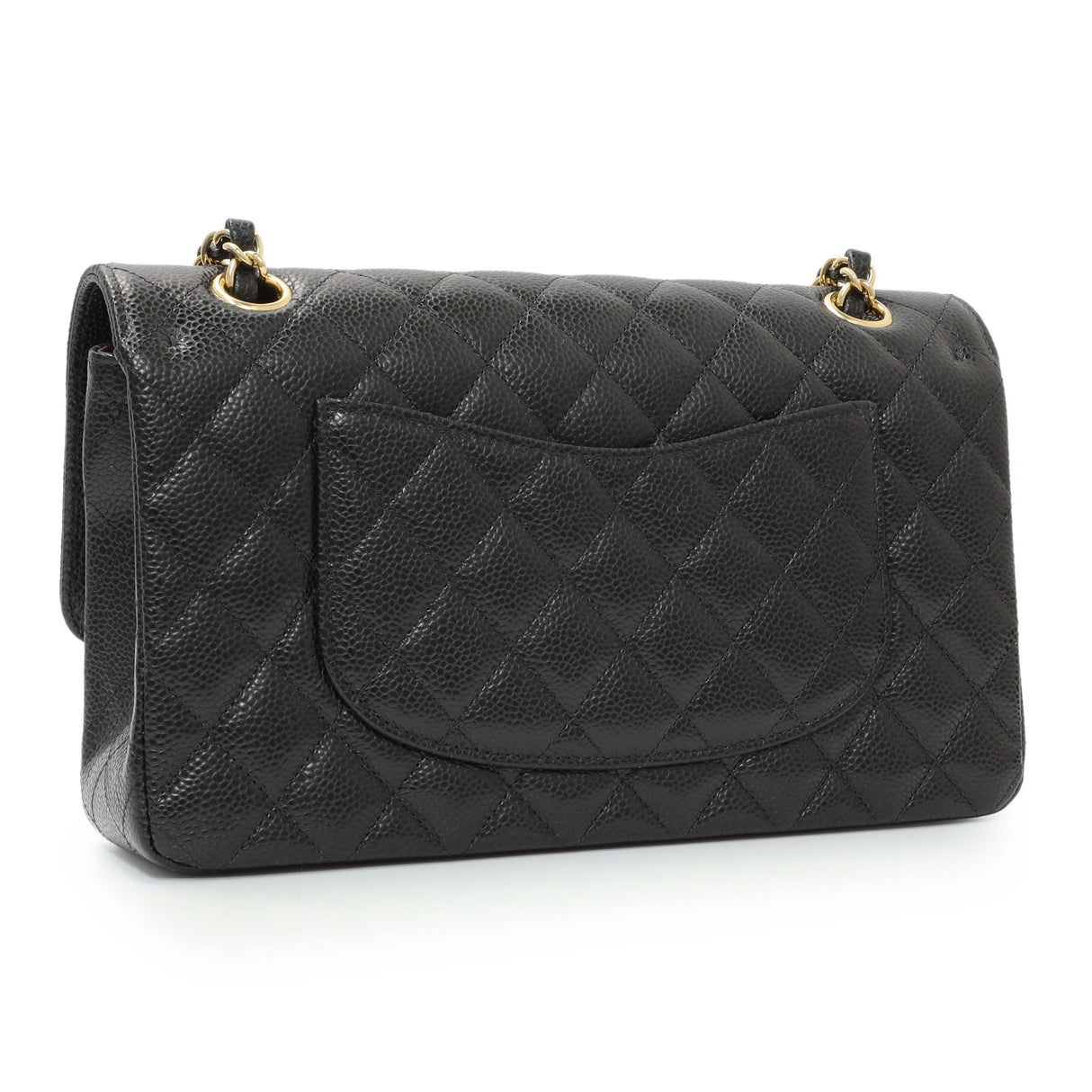 Chanel Black Caviar Medium Double Flap Handbags Chanel