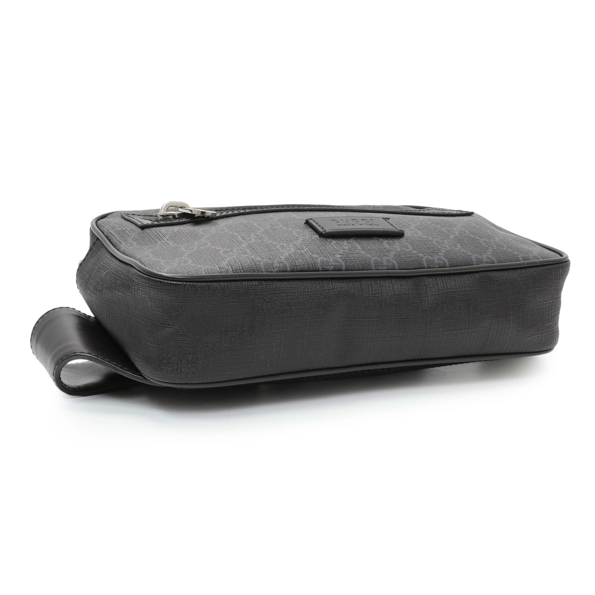 Gucci Black Soft GG Supreme Monogram Web Belt Bag Handbags Gucci