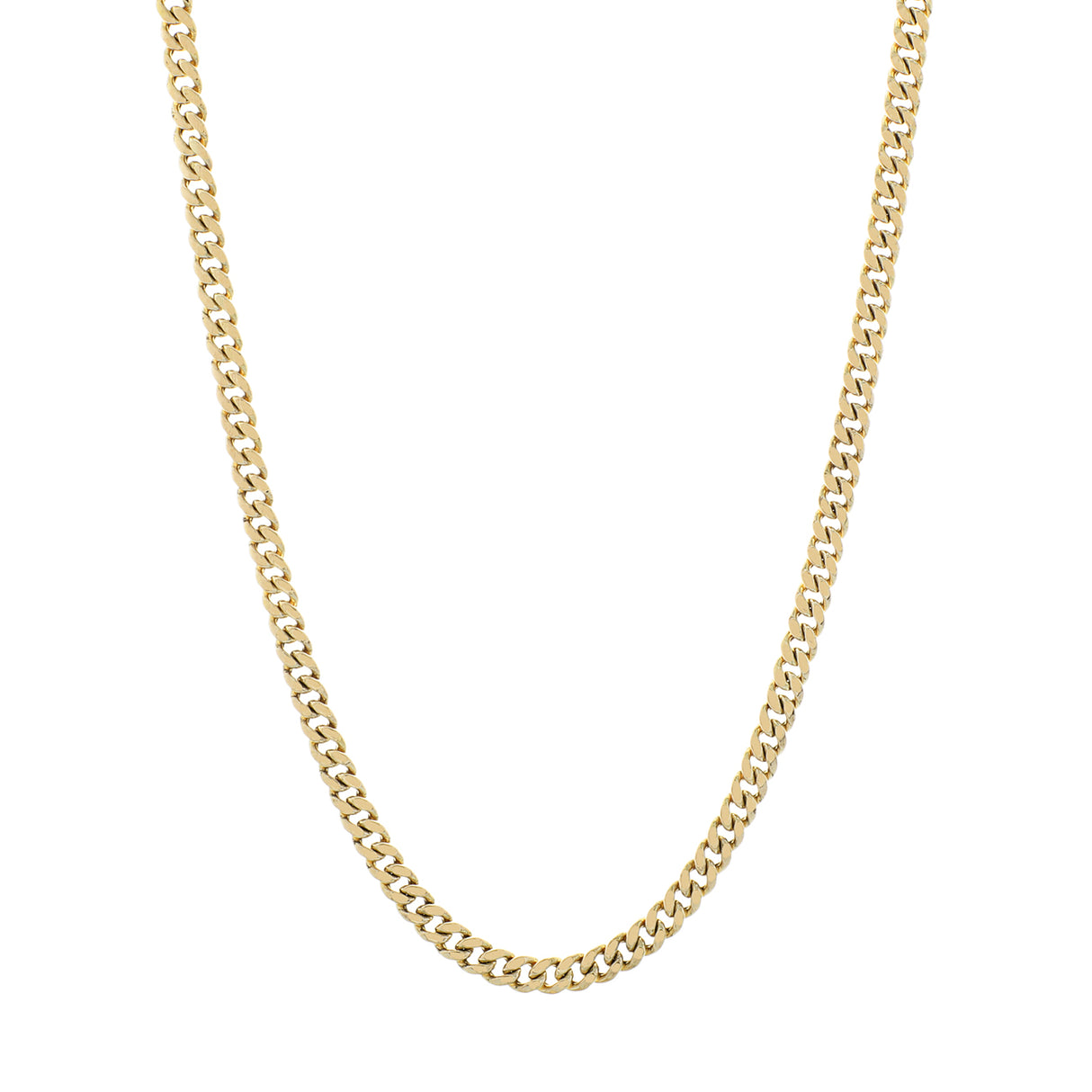 10K Yellow Gold Curb Chain Fine Jewellery Modaselle