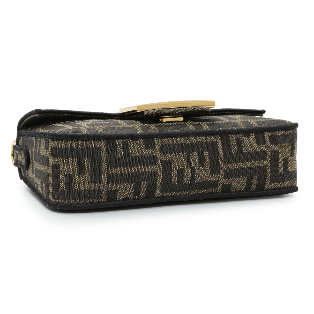 Fendi Fabric Jacquard FF 1974 Mini Baguette Handbags Fendi