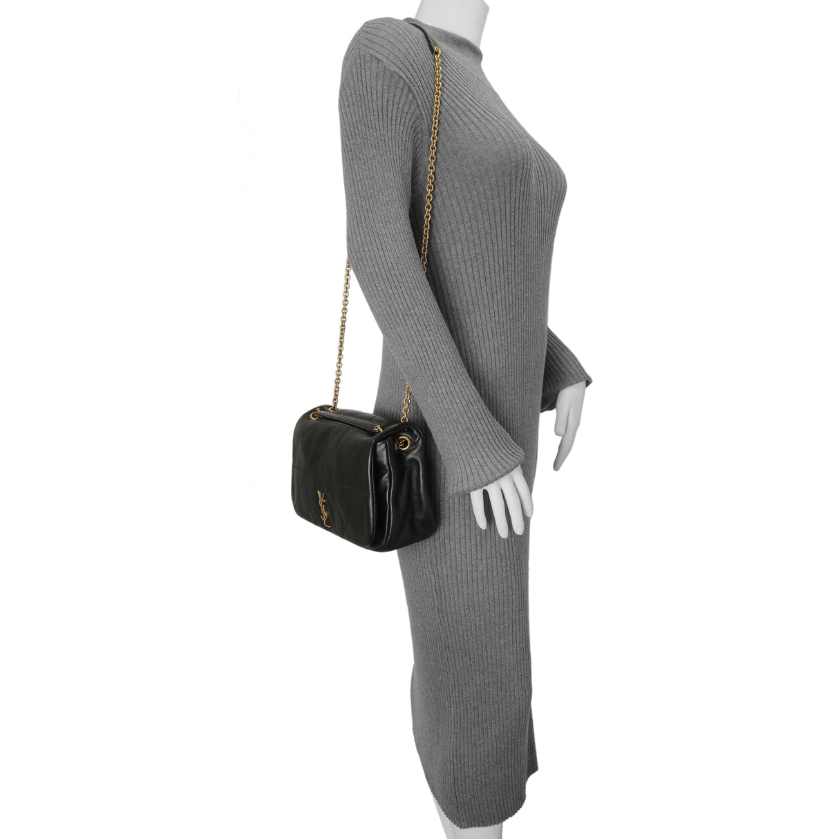 Saint Laurent Black Lambskin Matelasse Monogram Small Jamie 4.3 Handbags Saint Laurent