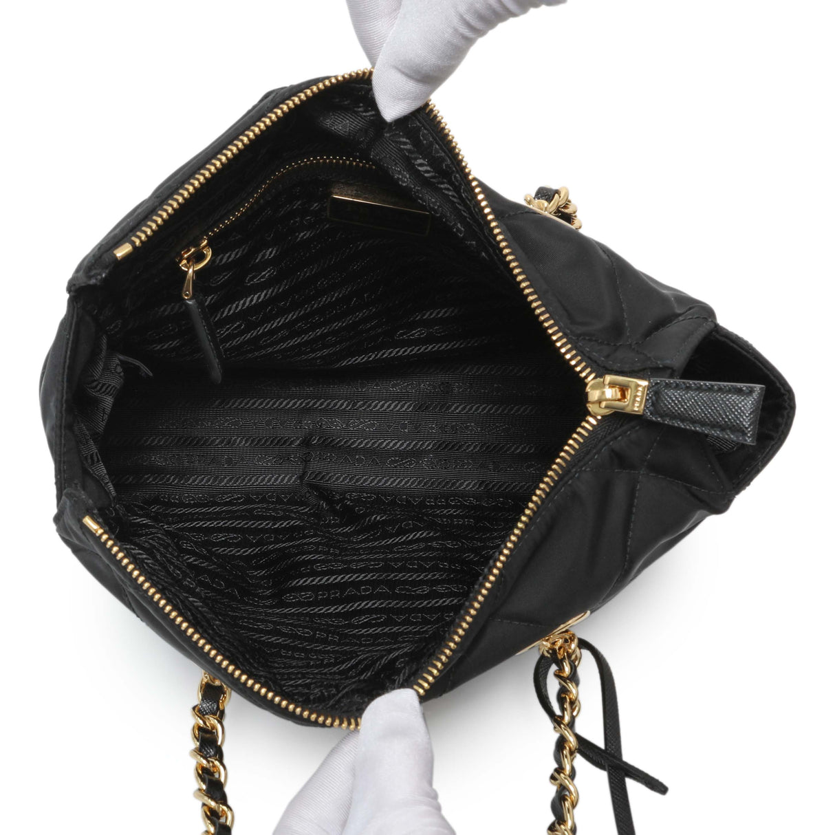 Prada Black Re-Nylon Saffiano Stitched Re-Edition 1995 Shoulder Bag Handbags Prada