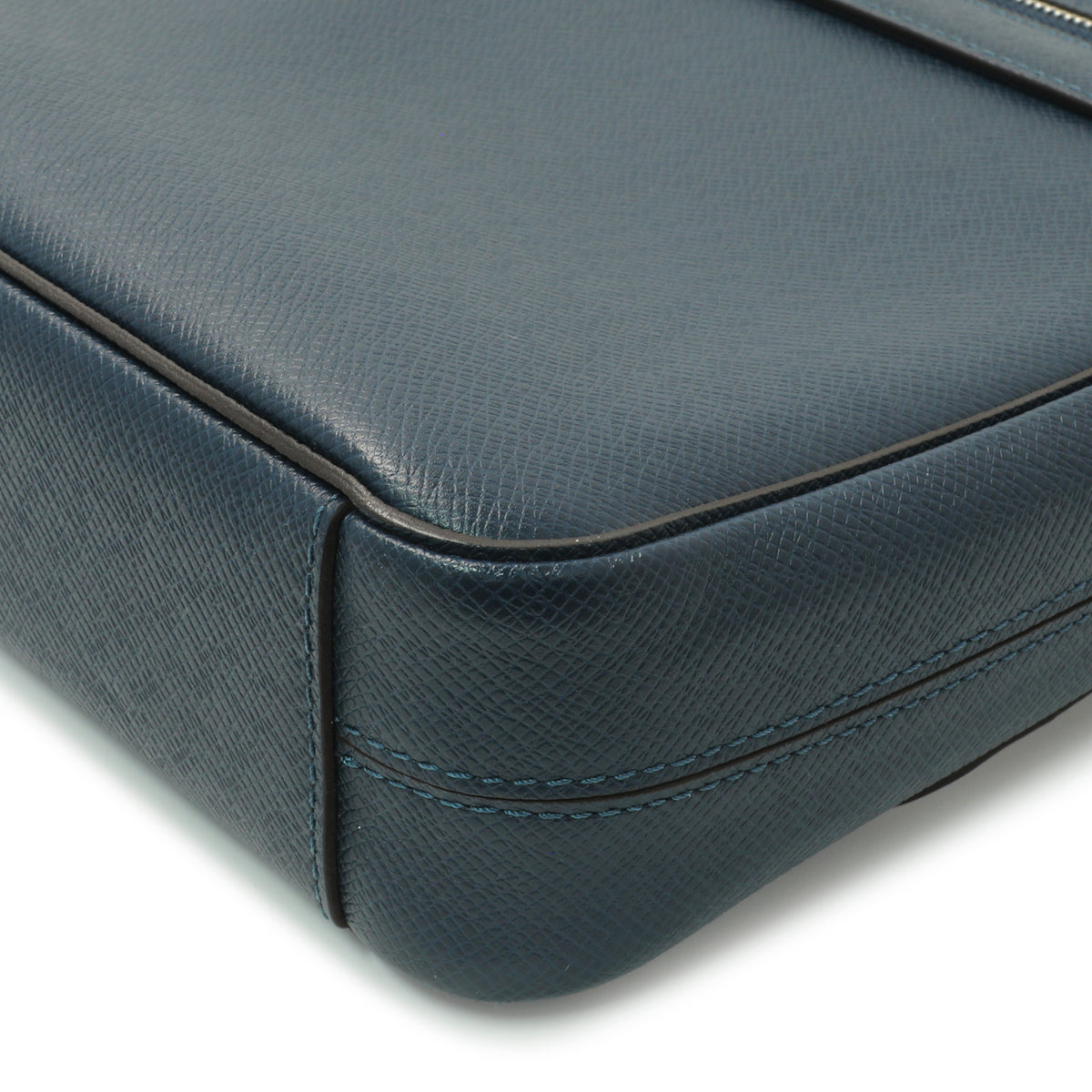Louis Vuitton Blue Taiga Roman PM Messenger Handbags Louis Vuitton