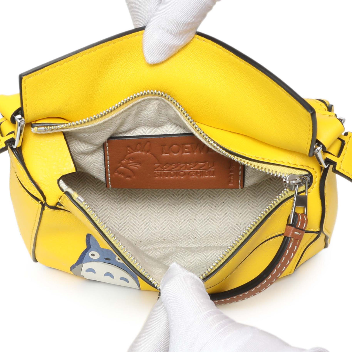 Loewe X Studio Ghibli Calfskin My Neighbour Totoro Mini Puzzle Bag Handbags Loewe