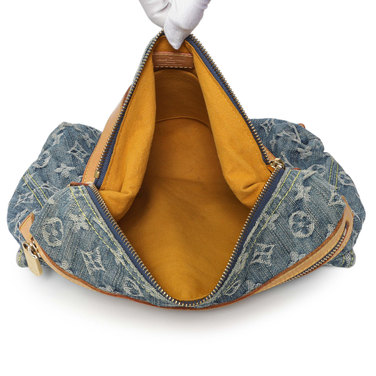 Louis Vuitton Blue Monogram Denim Baggy PM Handbags Louis Vuitton