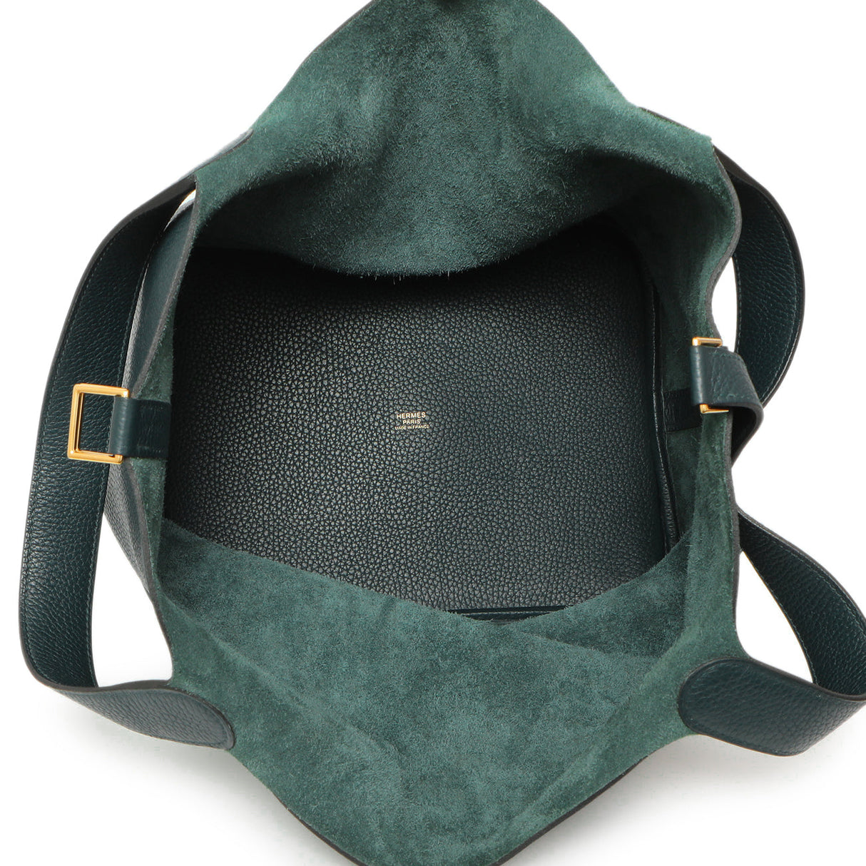 Hermes Vert Cypress Clemence Picotin Lock 26 Handbags Hermes