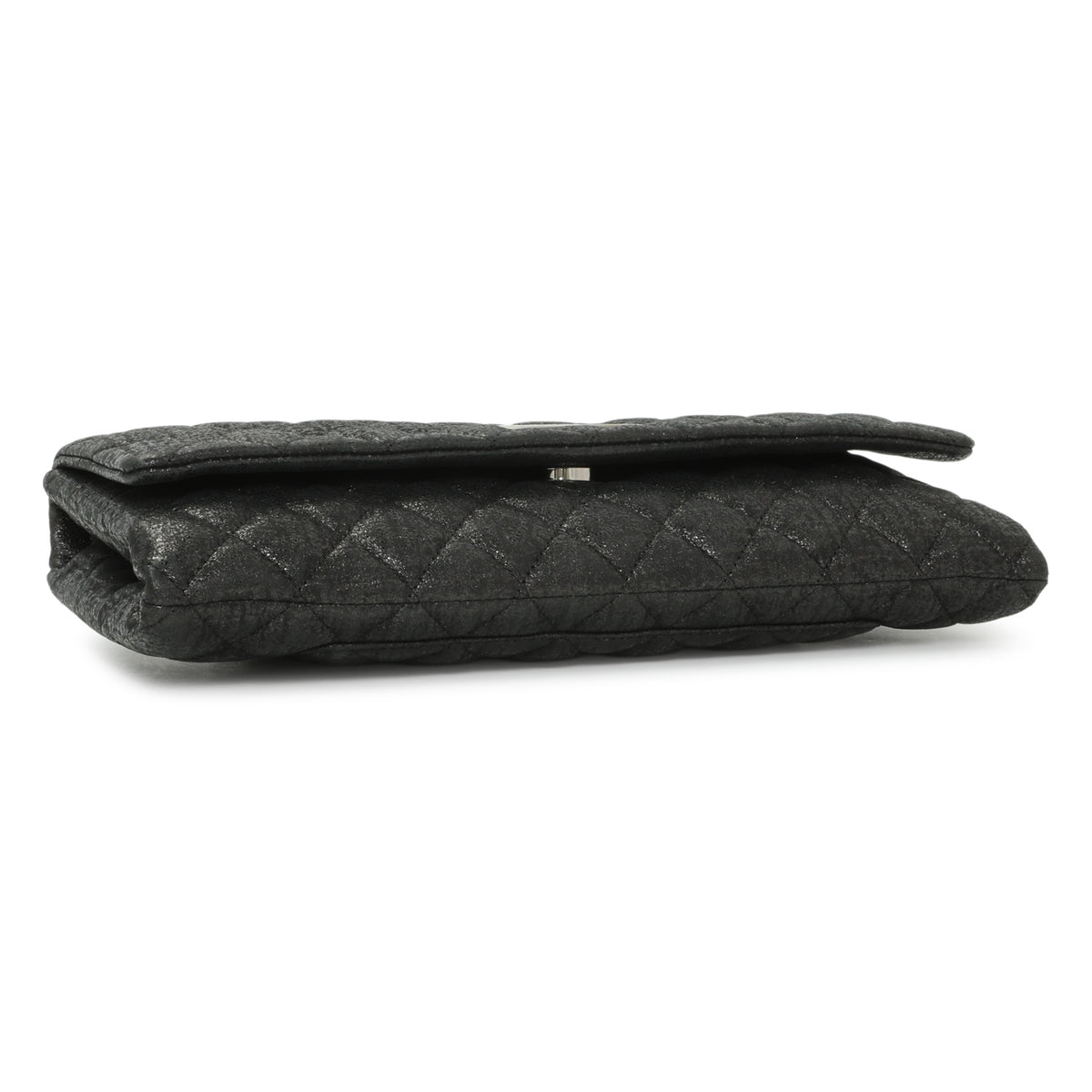-6 items Fri Oct. 2 ⬆️- Chanel Glitter Fabric Quilted Flap Clutch With Butterfly Chain Black Handbags Chanel
