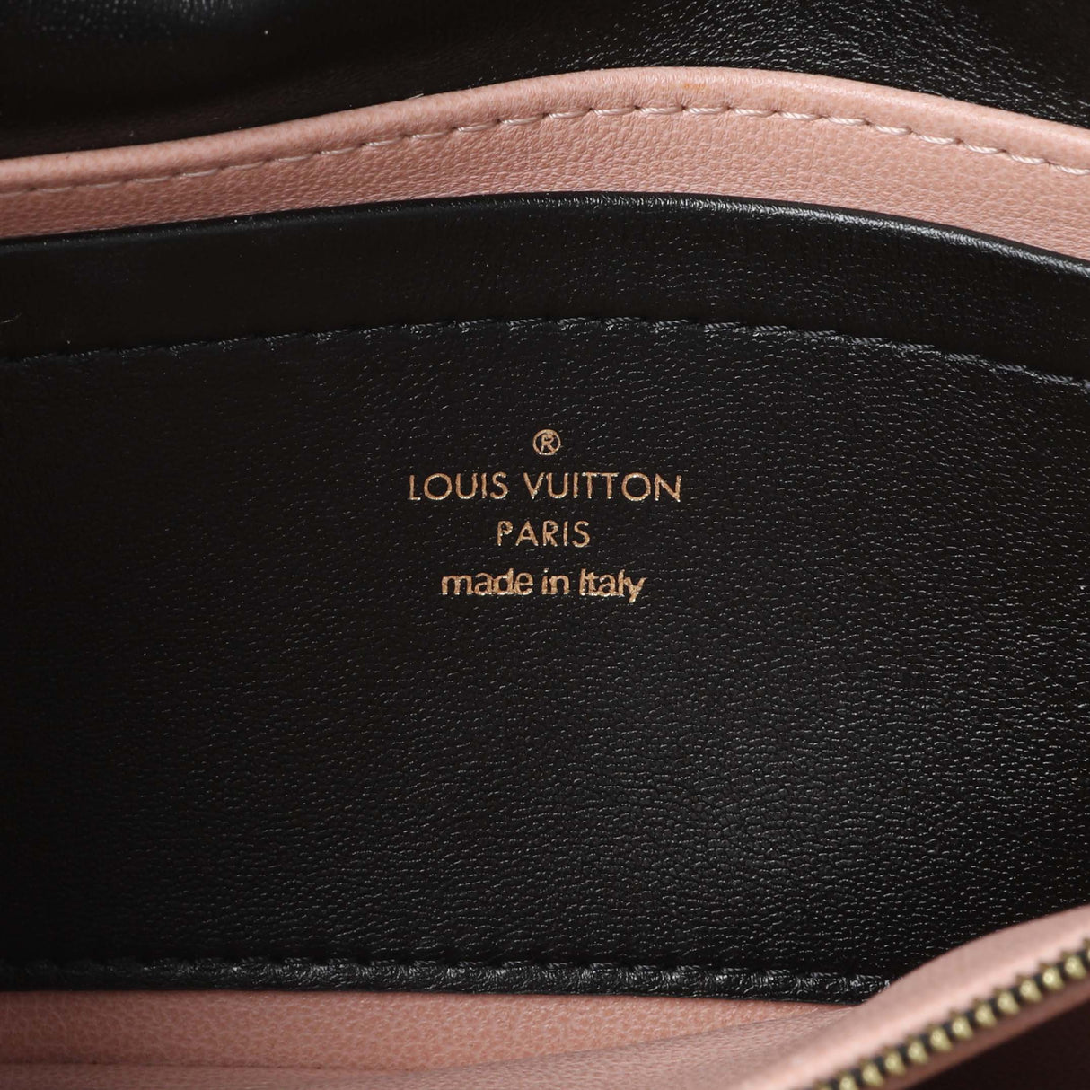 Louis Vuitton Black Lambskin Embossed Monogram Pochette Coussin Crossbody Handbags Louis Vuitton