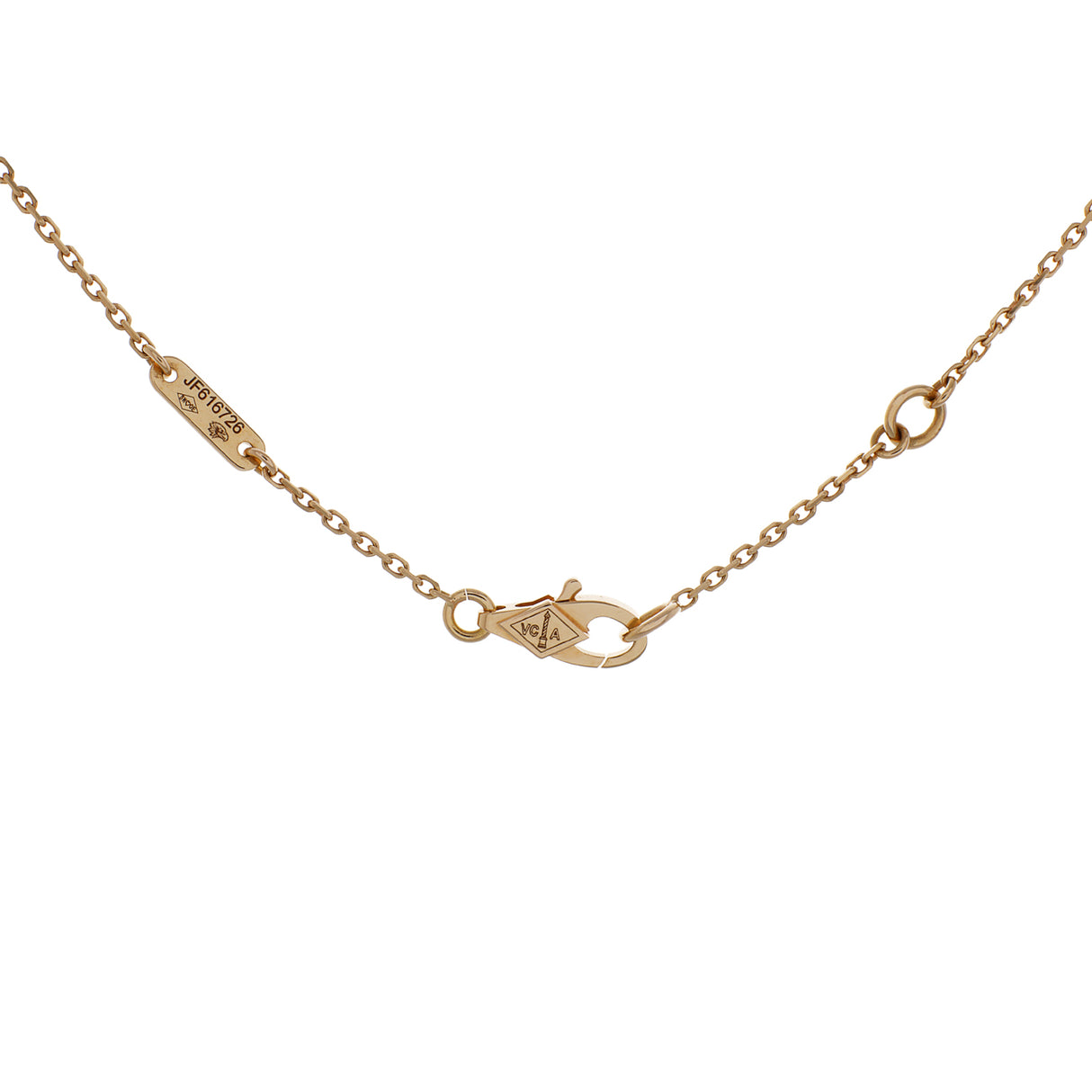 Van Cleef & Arpels 18K Rose Gold Carnelian Sweet Alhambra Pendant Designer Jewellery Van Cleef and Arpels