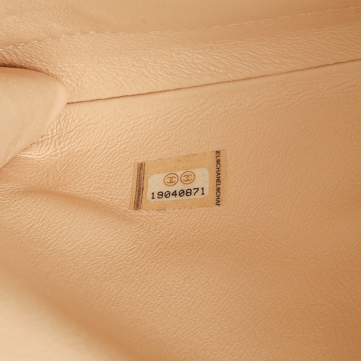 Chanel Beige Quilted Caviar Clutch With Chain Flap Handbags Chanel