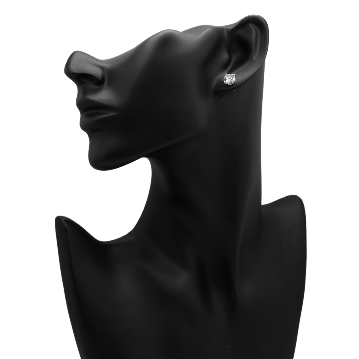 Platinum 3.03 Carat Diamond Stud Earrings Fine Jewellery Modaselle