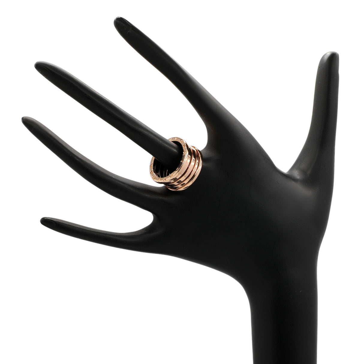 Bulgari 18K Rose Gold B.Zero1 Four Band Ring Designer Jewellery Bulgari