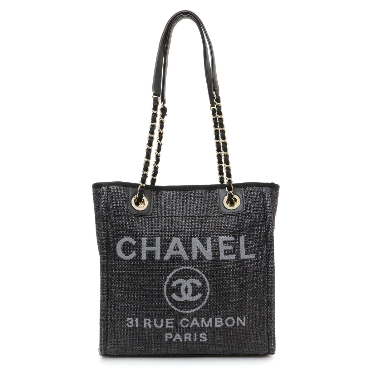 Chanel Mini Raffia Deauville Shopping Bag Handbags Chanel