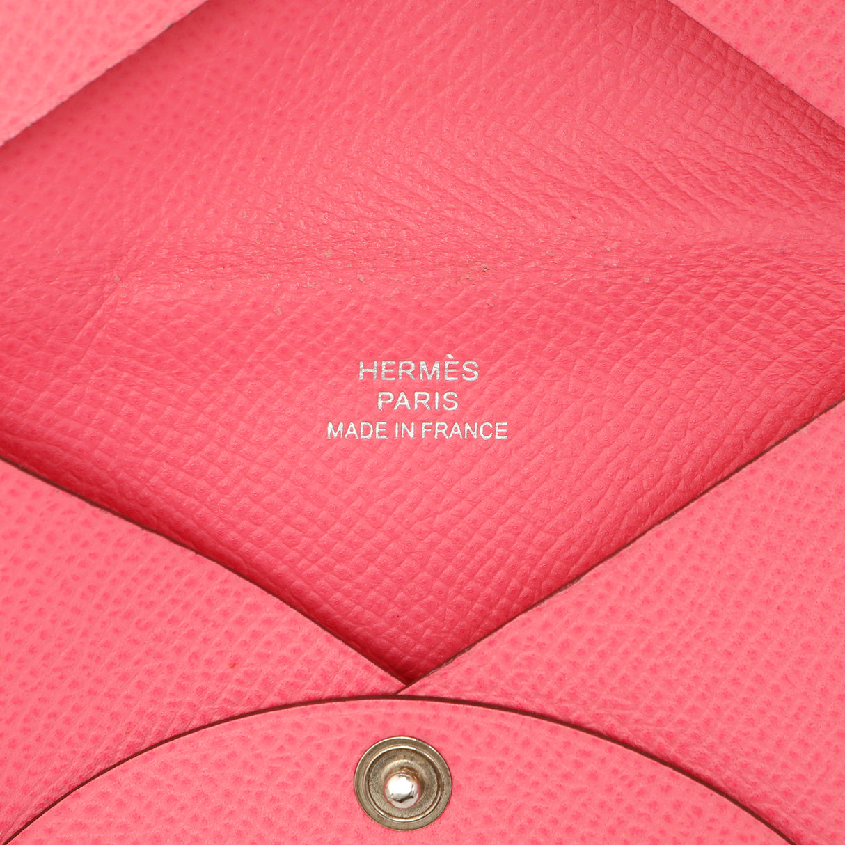 Hermes Rose Azalee Epsom Calvi Card Case Accessories Hermes