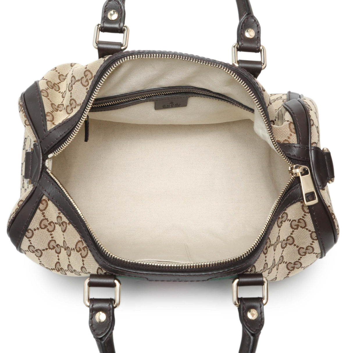 Gucci Monogram Vintage Web Original GG Medium Boston Bag Handbags Gucci