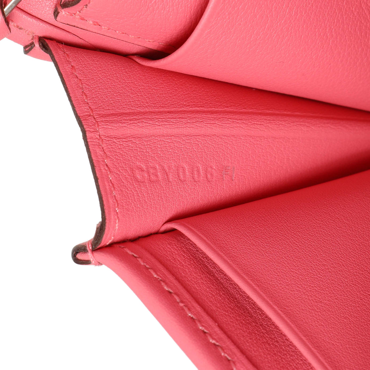 Hermes Rose Azalee Swift Jige Duo Clutch Handbags Hermes