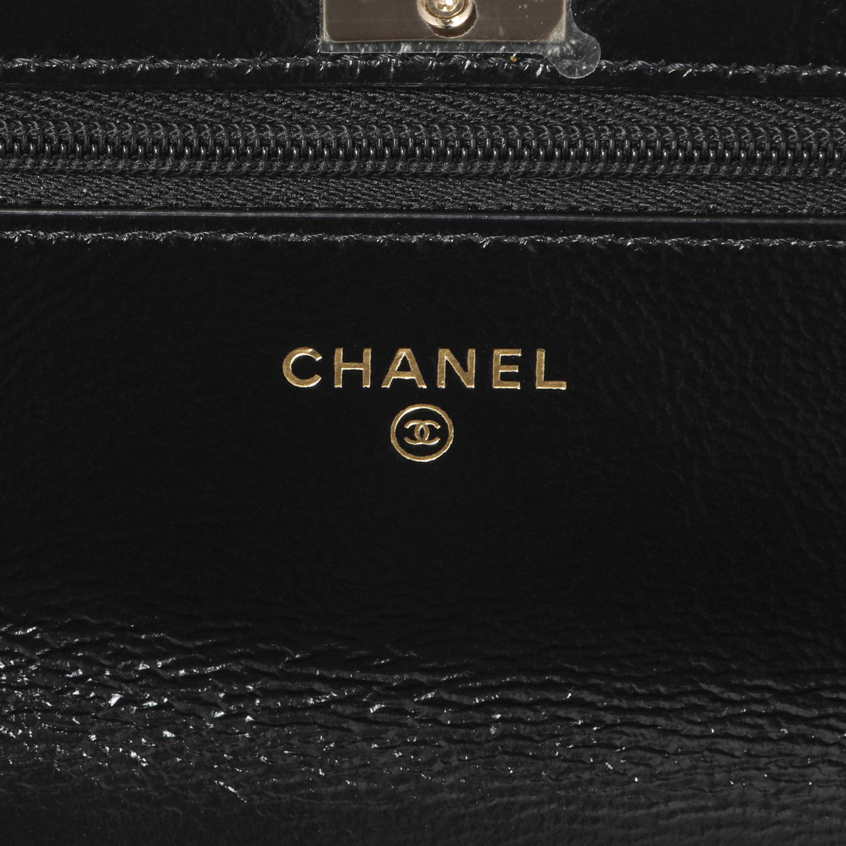 Chanel Black Quilted Crumpled Lambskin Pearl Top Handle Wallet on Chain WOC Handbags Chanel