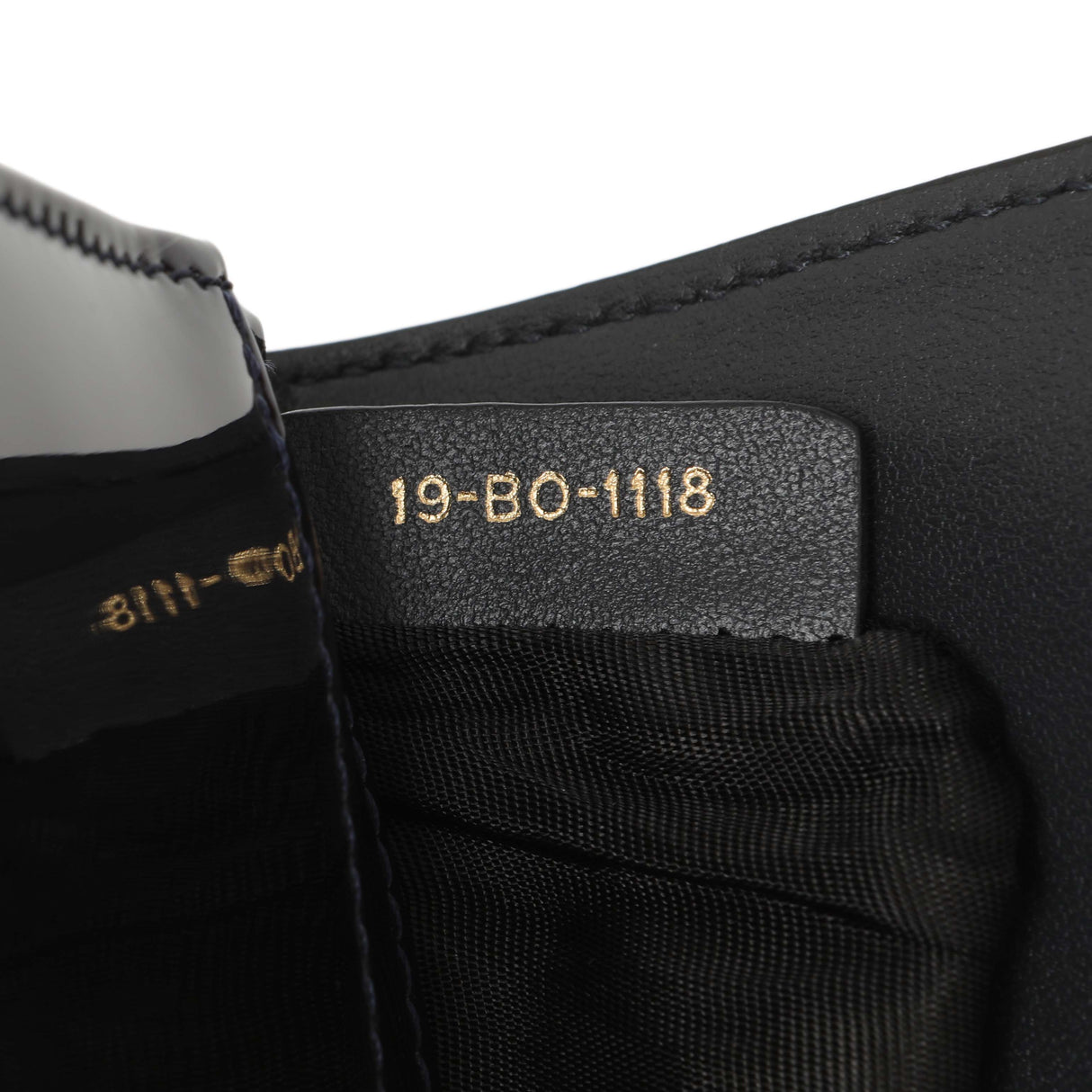 Christian Dior Navy Patent Micro-Cannage Diorama Wallet on Chain Handbags Christian Dior