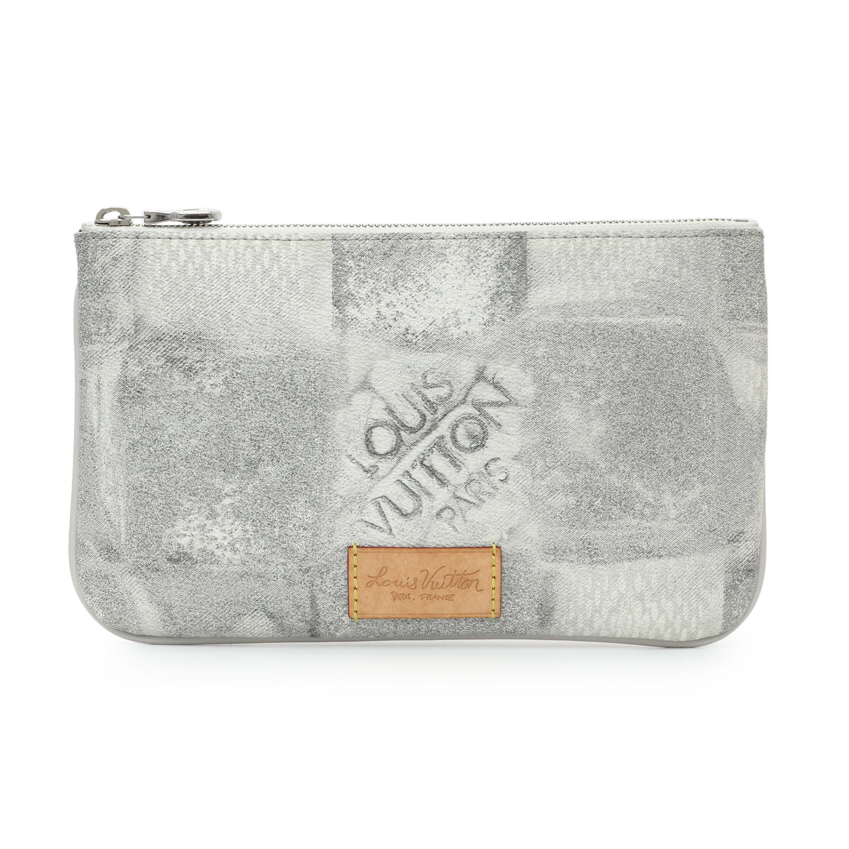 Louis Vuitton Stone Grey Damier Salt Trio Messenger Handbags Louis Vuitton