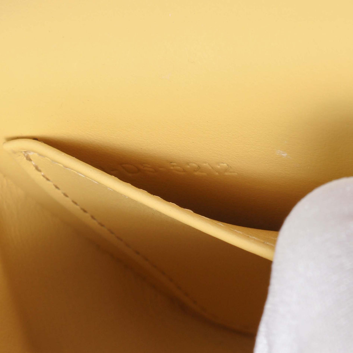 Celine Light Yellow Shiny Calfskin Mini Claude Handbags Celine