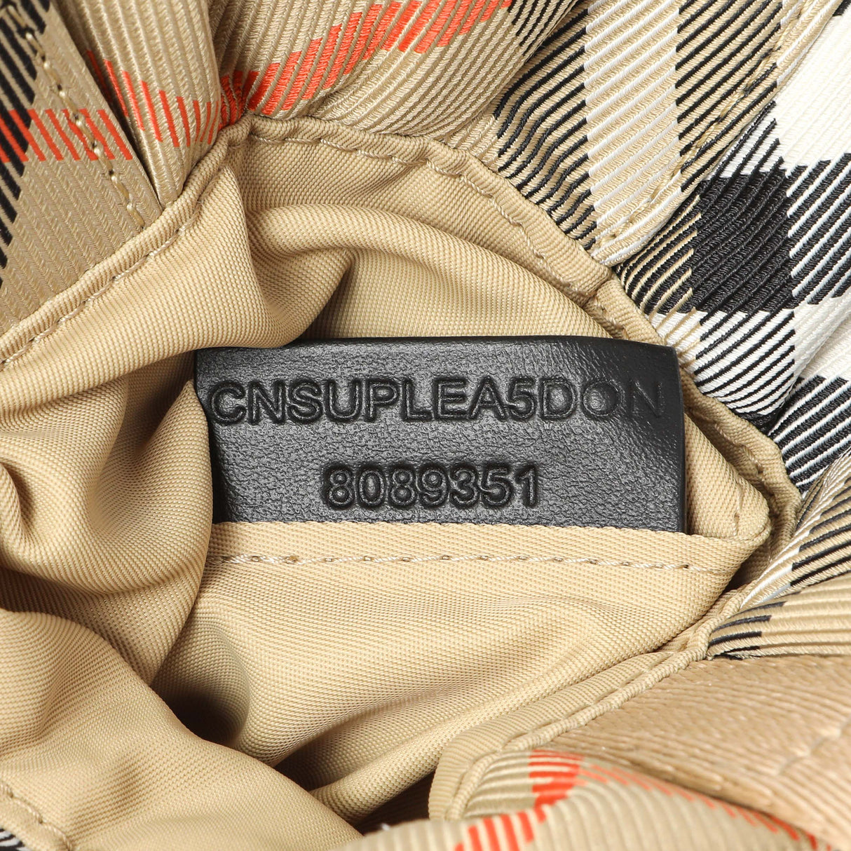 Burberry Sand Check Nylon Duck Bottle Holder Accessories Burberry