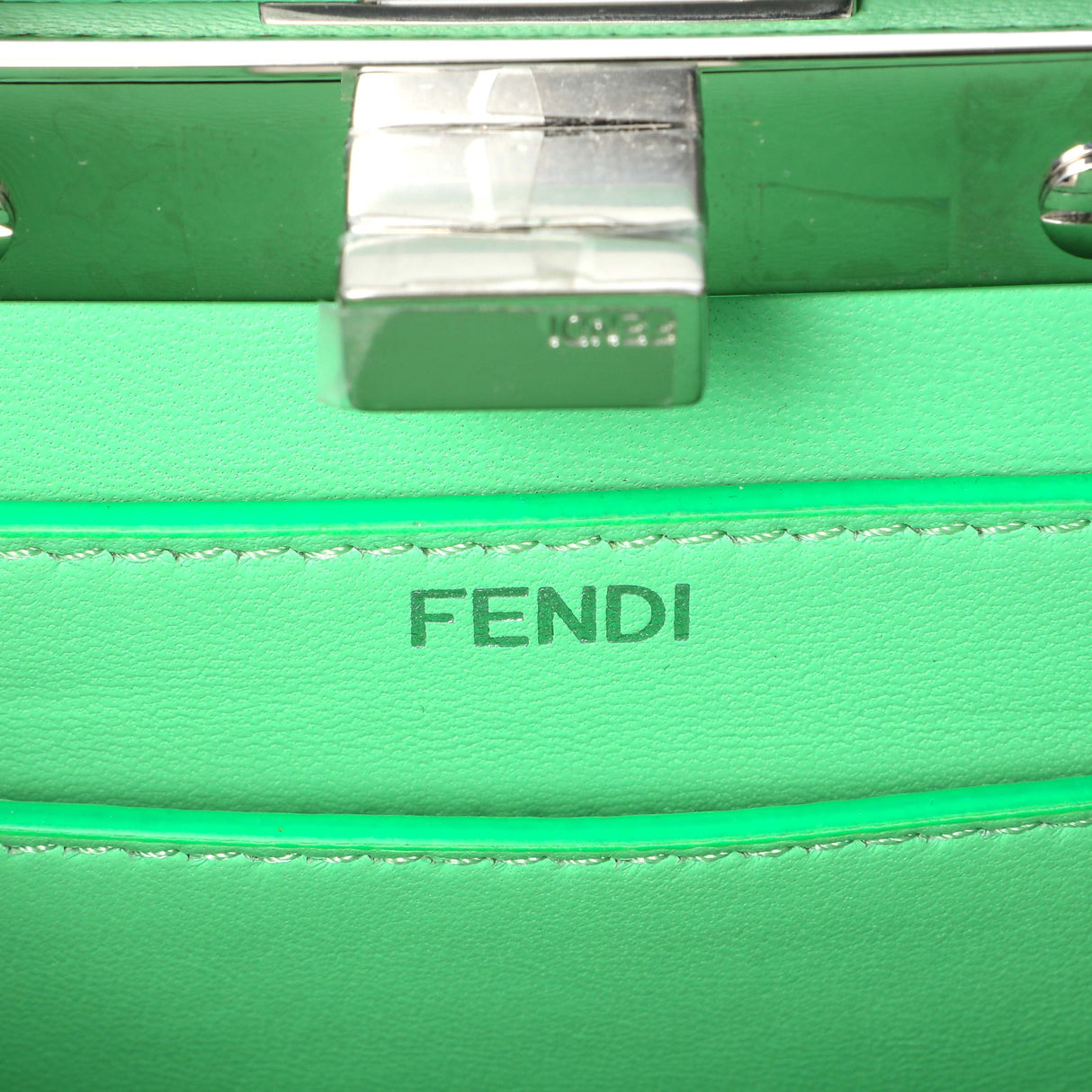 Fendi Edamame Shiny Nappa Petite Peekaboo I SEE U Satchel Handbags Fendi