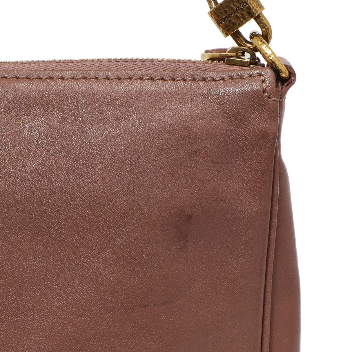 Louis Vuitton Rose Cuir Boudoir Pochette Accessoires MM Handbags Louis Vuitton