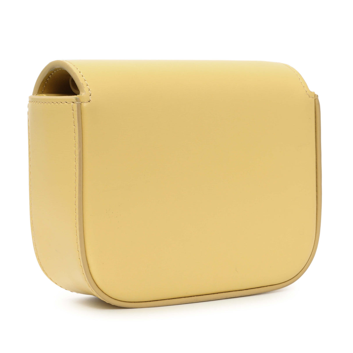Celine Light Yellow Shiny Calfskin Mini Claude Handbags Celine