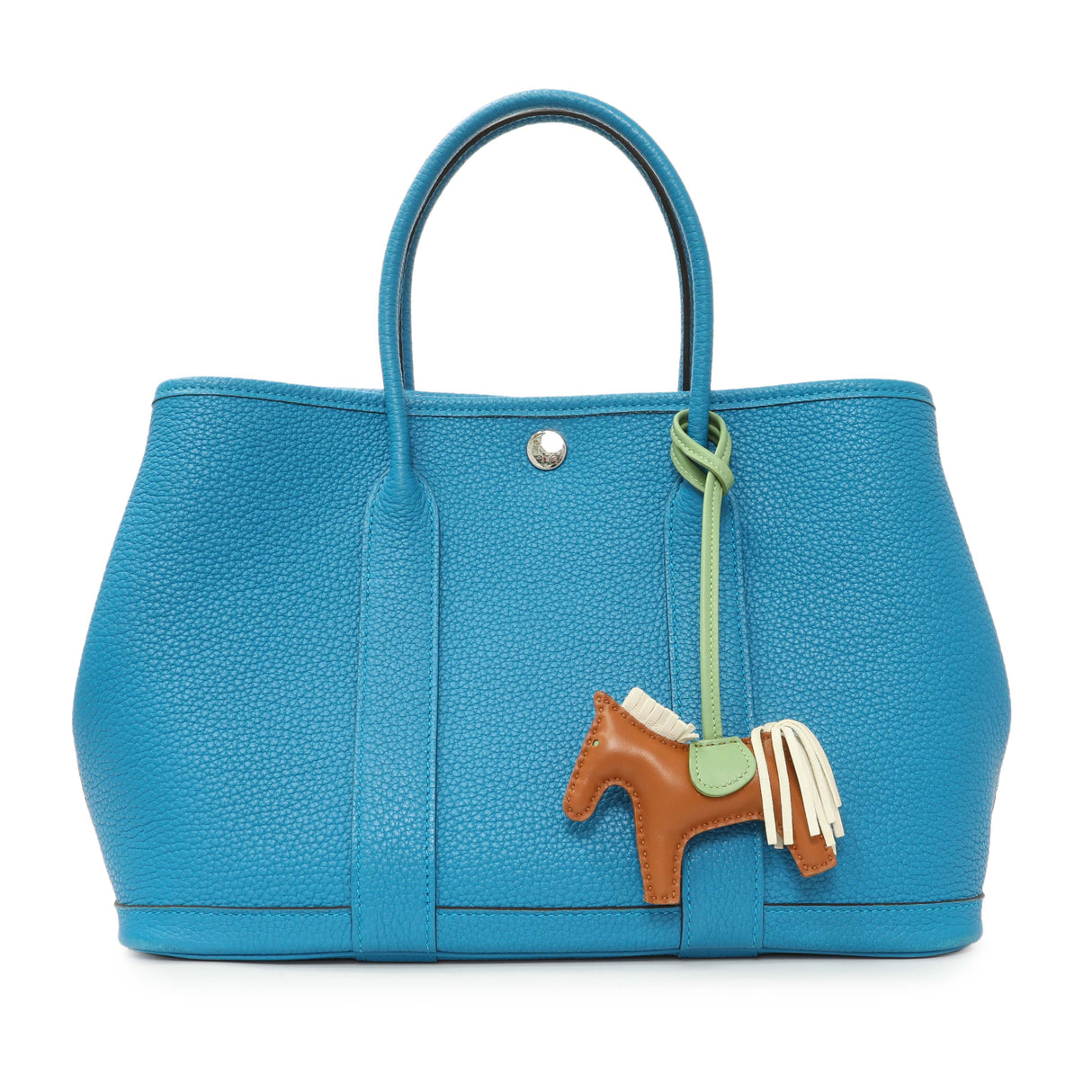 Hermes Gold Craie Vert Criquet Milo Lambskin GriGri Rodeo Horse Charm PM Accessories Hermes