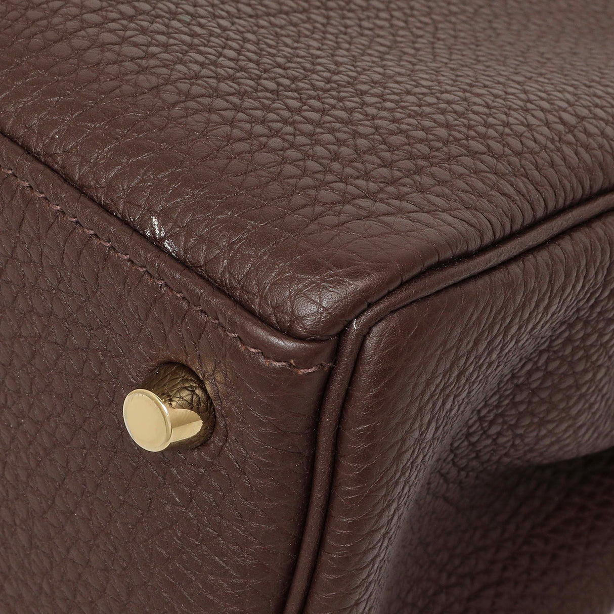 Hermes Chocolate Togo Kelly Retourne 28 Handbags Hermes