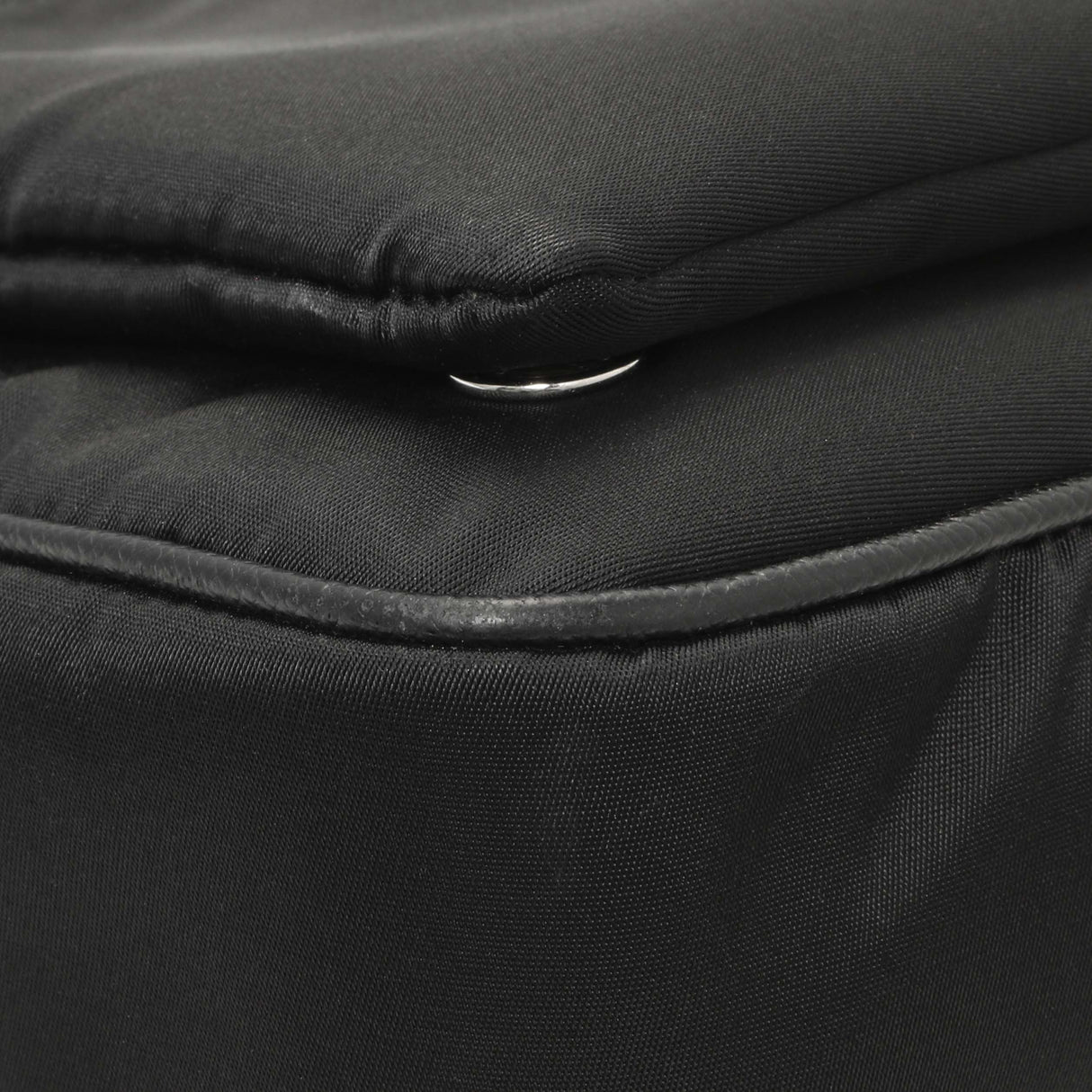 Prada Black Re-Nylon Saffiano Double Pouch Shoulder Bag Handbags Prada