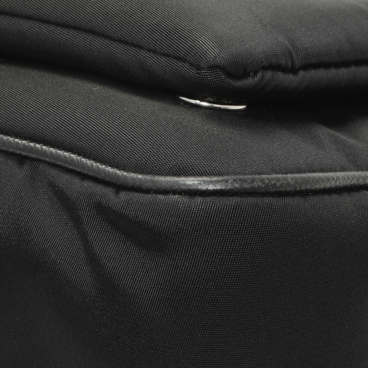 Prada Black Re-Nylon Saffiano Double Pouch Shoulder Bag Handbags Prada