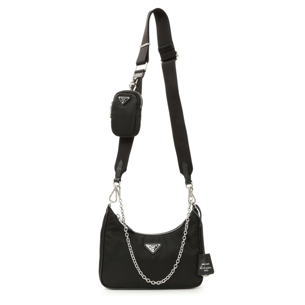 Prada Black Re-Nylon Re-Edition 2005 Shoulder Bag Handbags Prada
